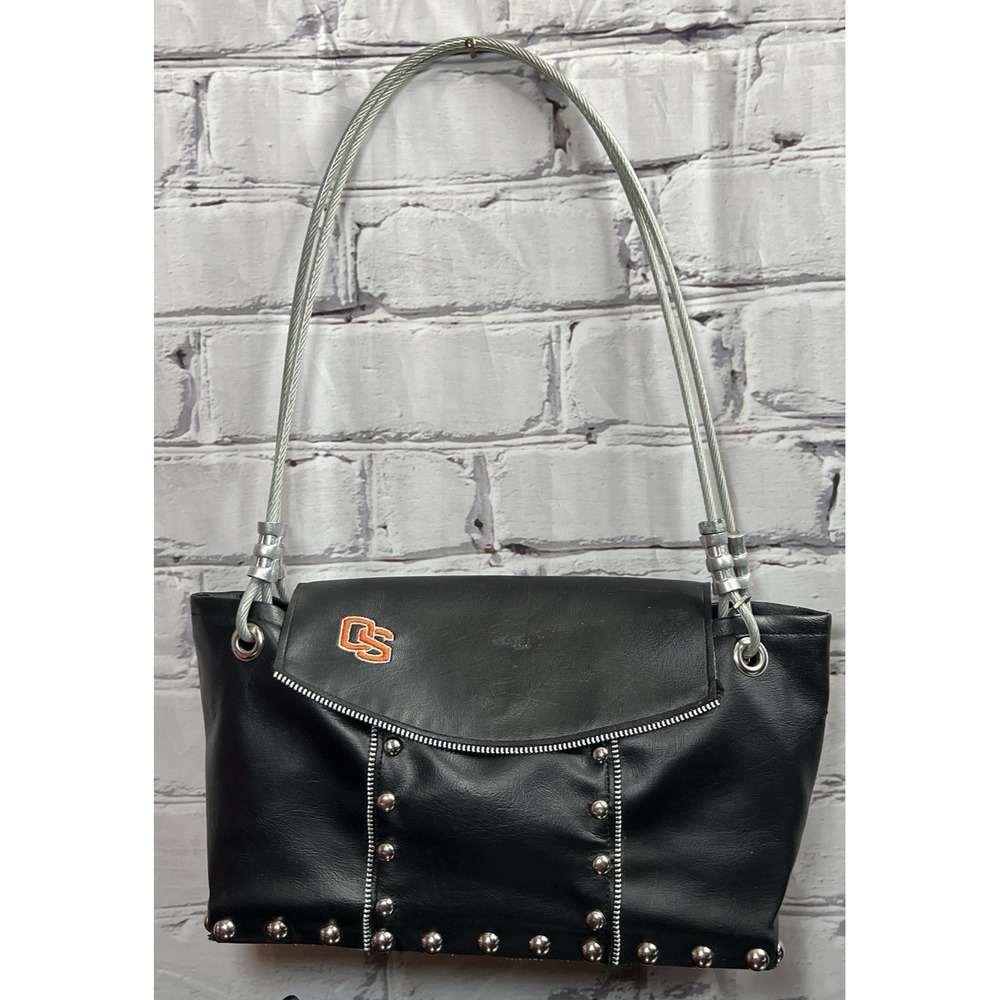 TomBoy Totes Oregon State‎ Univ Custom Purse Beavers Metal Biker Cable Strap OSU
